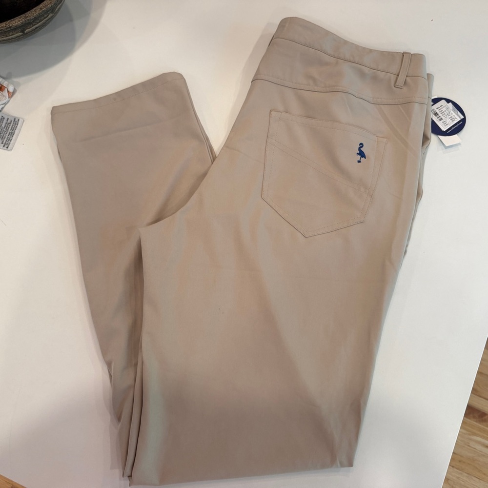New Tailorbyrd Performance Pants Sz 36 X 32 Golf Khaki Tailor Byrd Preppy